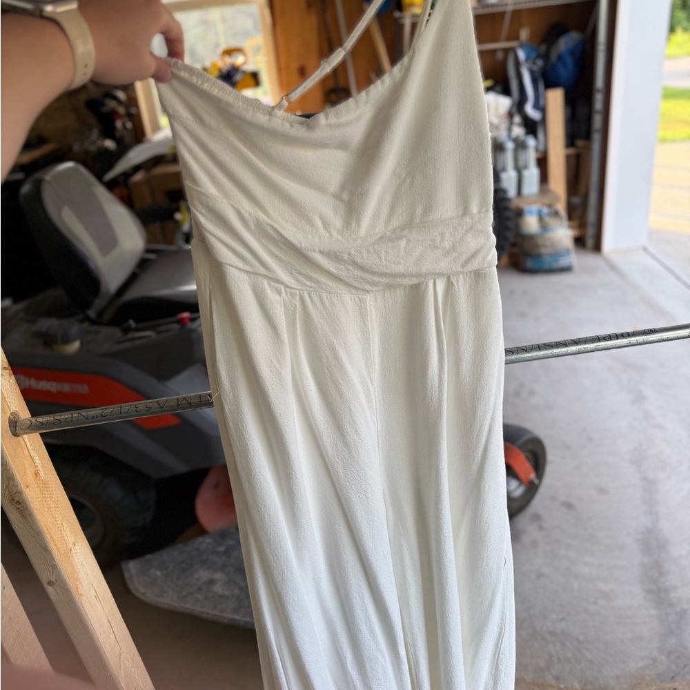 Elegant White One Shoulder Jumpsuit